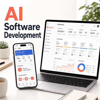 AI Software Development with Business Development Software for Intelligent CRM Sales Automation Data Tools MAC Internet Version