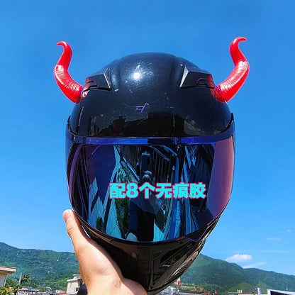 Motorcycle Electric Vehicle Helmet Decoration Sucker Devil Horn Locomotive Helmet Bull Emulational Decoration