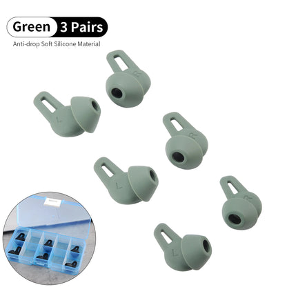 6pcs Ear Tips for HUAWEI Freelace Pro Eartips Neck-Mounted Headphone Tips Anti-Drop Avoid Falling Off Silicone Earplugs Ear Wing