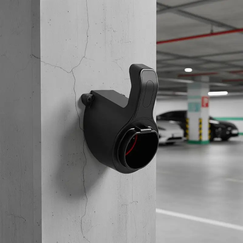 Versatile EV Charger Holder Wall Mount Bracket Sturdy Stand for Electric Car Charging Cables in Home Garage Setting