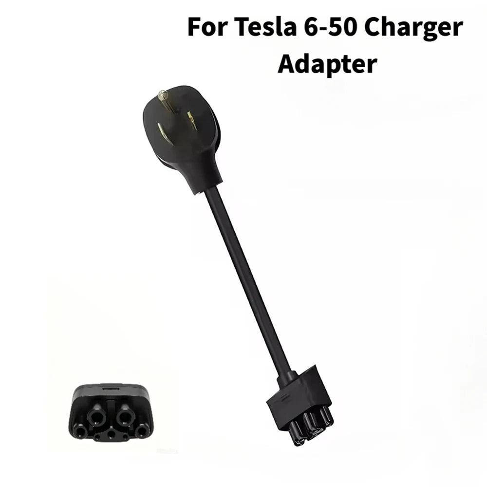 NEMA 6‑50 EV Charging Adapter 32A Compatible with 2nd‑Generation Mobile Portable EV Charger Fit Electric Vehicle Model 3 Y X S
