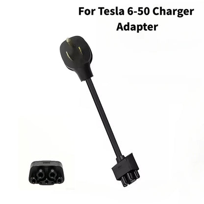 NEMA 6‑50 EV Charging Adapter 32A Compatible with 2nd‑Generation Mobile Portable EV Charger Fit Electric Vehicle Model 3 Y X S