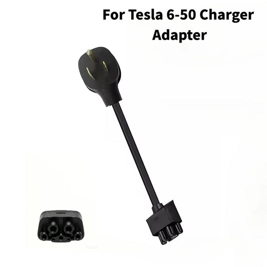 NEMA 6‑50 EV Charging Adapter 32A Compatible with 2nd‑Generation Mobile Portable EV Charger Fit Electric Vehicle Model 3 Y X S