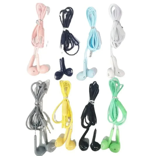 1/2/3pcs Universal 3.5mm Stereo In-Ear Headphones Sport Music Earbud Handfree Wired Headset Earphones with Mic For Xiaomi Huawei