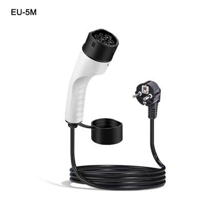 3.5KW 16A EV Portable Charger 3M 5M Cable Typ2 EU Plug Wallbox Adapter For Electric Vehicle
