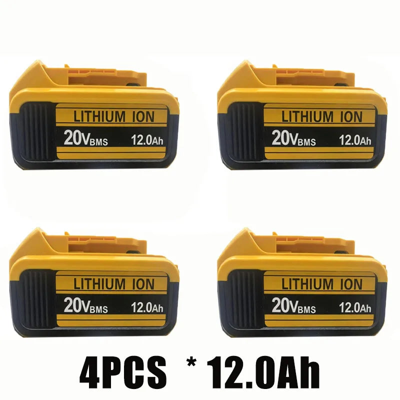for DeWalt  20V Lithium Ion Batteries 20V 12.0Ah DCB203 Li ion Battery Replacement DCB206 DCB205 DCB204 DCB200Power Tools