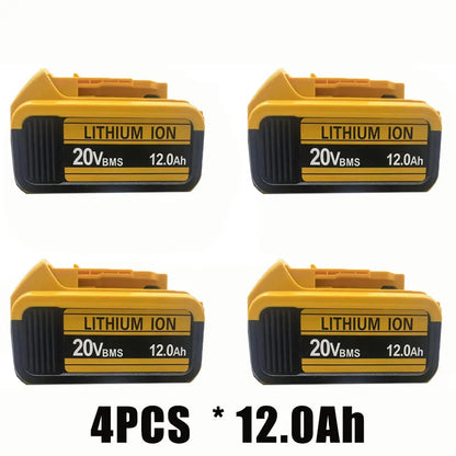 for DeWalt  20V Lithium Ion Batteries 20V 12.0Ah DCB203 Li ion Battery Replacement DCB206 DCB205 DCB204 DCB200Power Tools