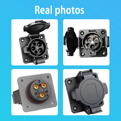 Ev Car Type1 Socket Charging Connector 16A/32A EVSE J1772 with 0.5M/1M Cable for Electric Vehicle Charger Type 1 Male Socket