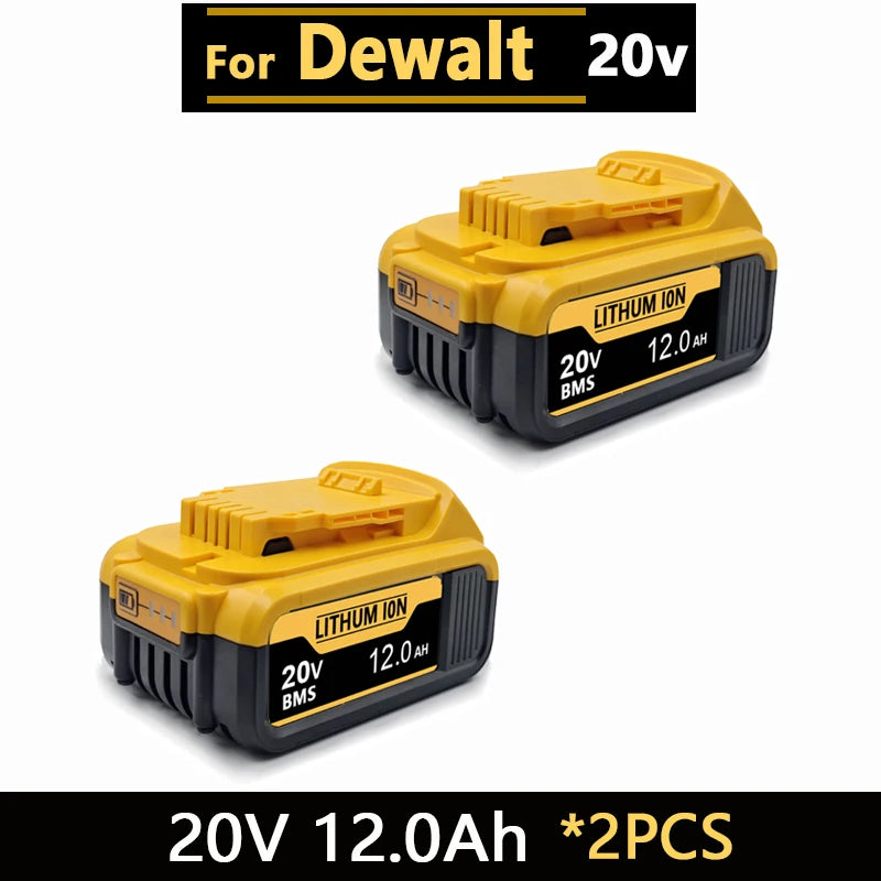 New High-power For DEWALT 20vbattery DCB200 DCB205 DCB206 * power tool 18V battery 3AH 8AH 12AH  batteries DCD805