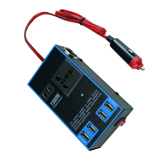 Automotive Inverter Car Power Inverter 12V 24V to 1500W Multifunctional Truck Home Outlet Power Converter Car Power Inverter