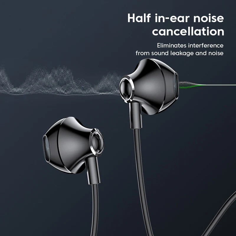 3M/2M Earphones Wired Headphones 3.5mm Audio Microphone Dual Plug For Desktop Computer Headset Gamer PC Earbuds In-Ear Earphone