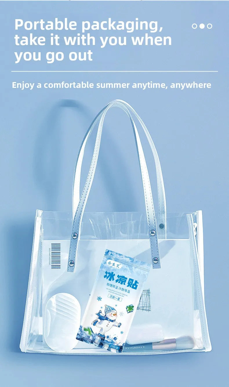 Cooling and Refreshing Patch, Instantly Reduces Temperature and Relieves Discomfort. Use It When Experiencing Heat During Summer
