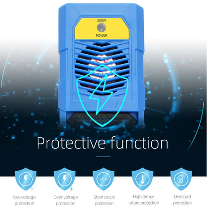 200W Fast Charging Power Inverter 12V DC To 220V AC Car Inverter 50Hz With Digital Display Power Converter For Car Use