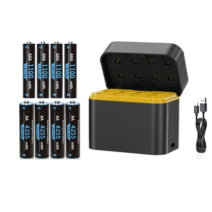 1.5V AA/AAA Lithium Battery LED Light Display Charger Intelligent Storage Charging Integrated Lithium Battery Charger