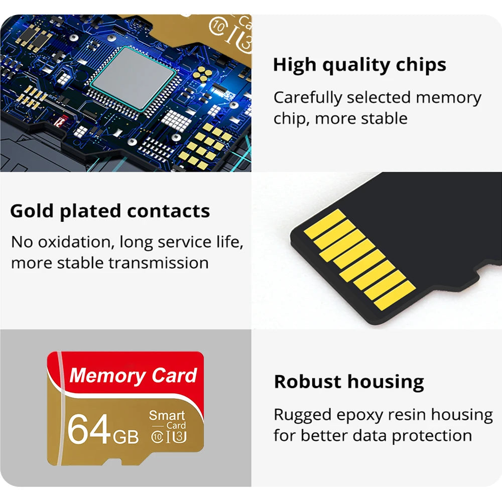 Memory Card 1GB 2GB 4GB 8GB 16GB 64GB Mini TF Cards 128GB Memoria 32GB TF Card Flash Drive Micro Card