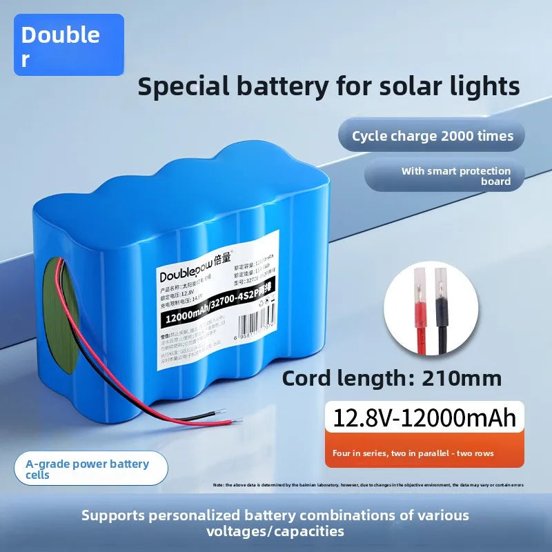 32700 lithium iron phosphate battery pack 3.2V mobile power supply 6.4 garden light street light 12.8V lithium battery