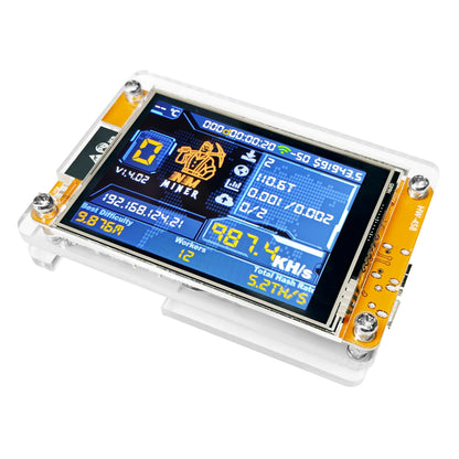 Bitcoin Lucky Miner for Computer Nerd NMMiner Solo Lottery Hashrate 987KH/s ESP32 2.8 inch Display Crypto ESP32-2432S028R DROOM