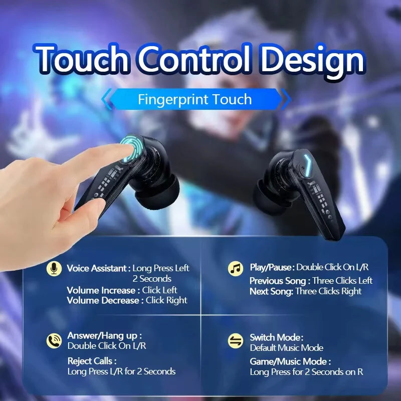 Choice Lenovo GM2 Pro Wireless Bluetooth Earphones Gaming Low Latency Dual Mode Music Earbuds TWS Sports In-Ear Headset With Mic