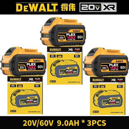 100% Original DeWalt Batteries 20V 6000mAh Li Ion Battery For DCB206 DCB205 DCB204 DCB200 DeWalt Power Tools Air Transport