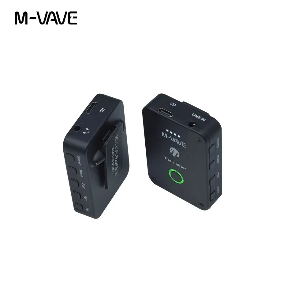 Dropshipping Wholesale M Vave WP9 Wireless Earphone Monitor 2.4GHz ISM Transmitter Receiver Support Stereo Mono Recording