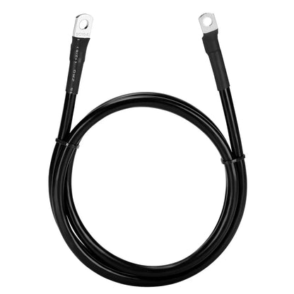 Battery Inverter Connection Cable Set with Terminals 8/6/4/2 AWG 10/16/25/35mm2 UPS Wire Stranded Red Copper Core Tin-plated Lug