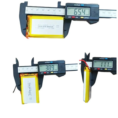 114065 Lithium Polymer Battery 3.7V 4000mAh Li-po Rechargeable Batteries for Power Bank Beauty Instrument Headphone Tachograph