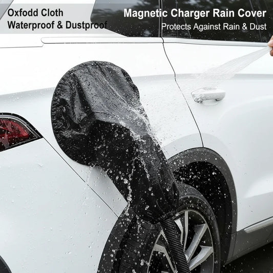 EV Charger Port Cover Rainproof Magnetic Charging Port Cover Snow Rain Sun Protection for Electric Cars Outdoor Waterproof