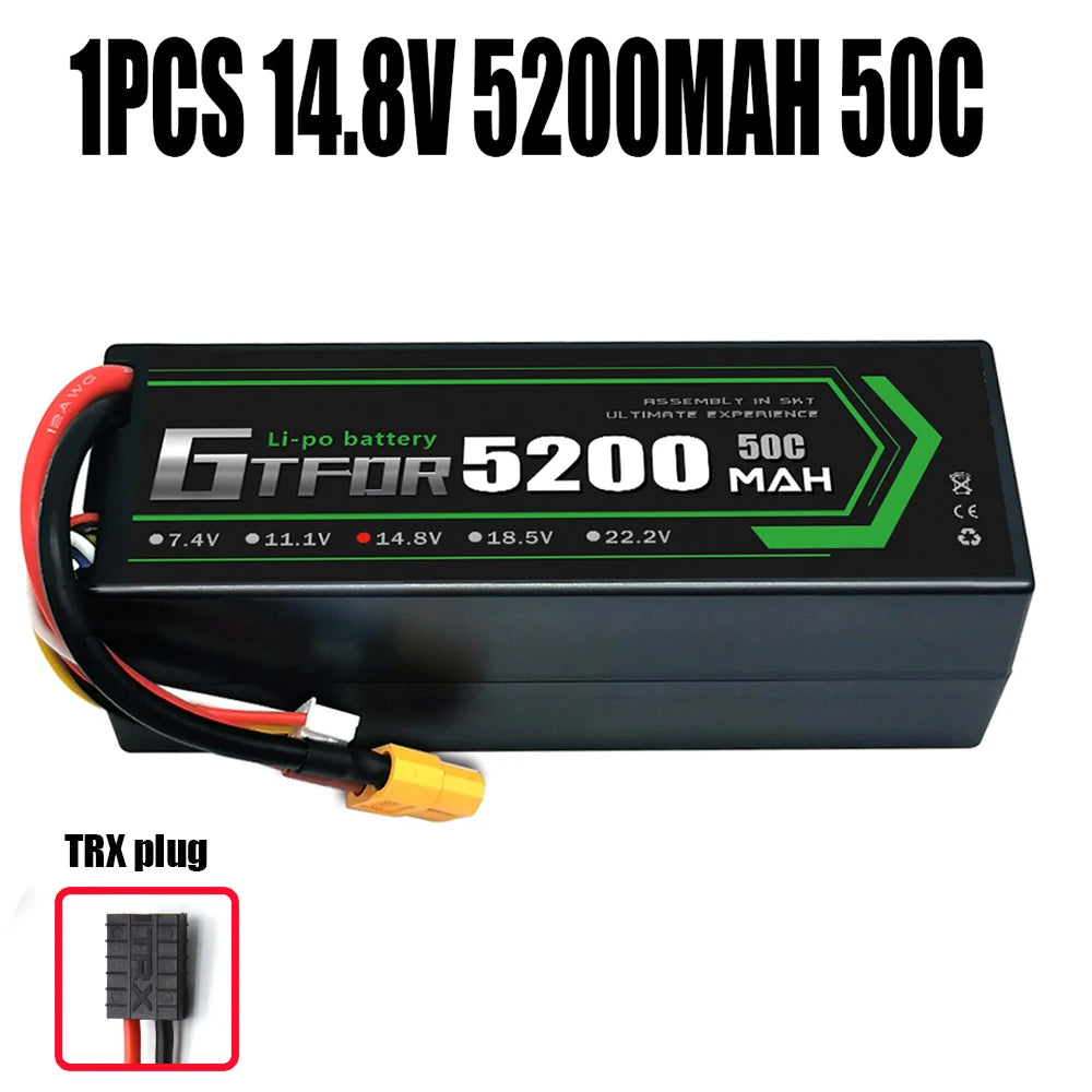 Batteries Lipo 7.4V 11.1V 15.2V 14.8V 22.2V 2S 3S 4S 6S 5200Mah 7000mAh 9200mAh 10000mAh for RC Car Truck Evader BX Truggy