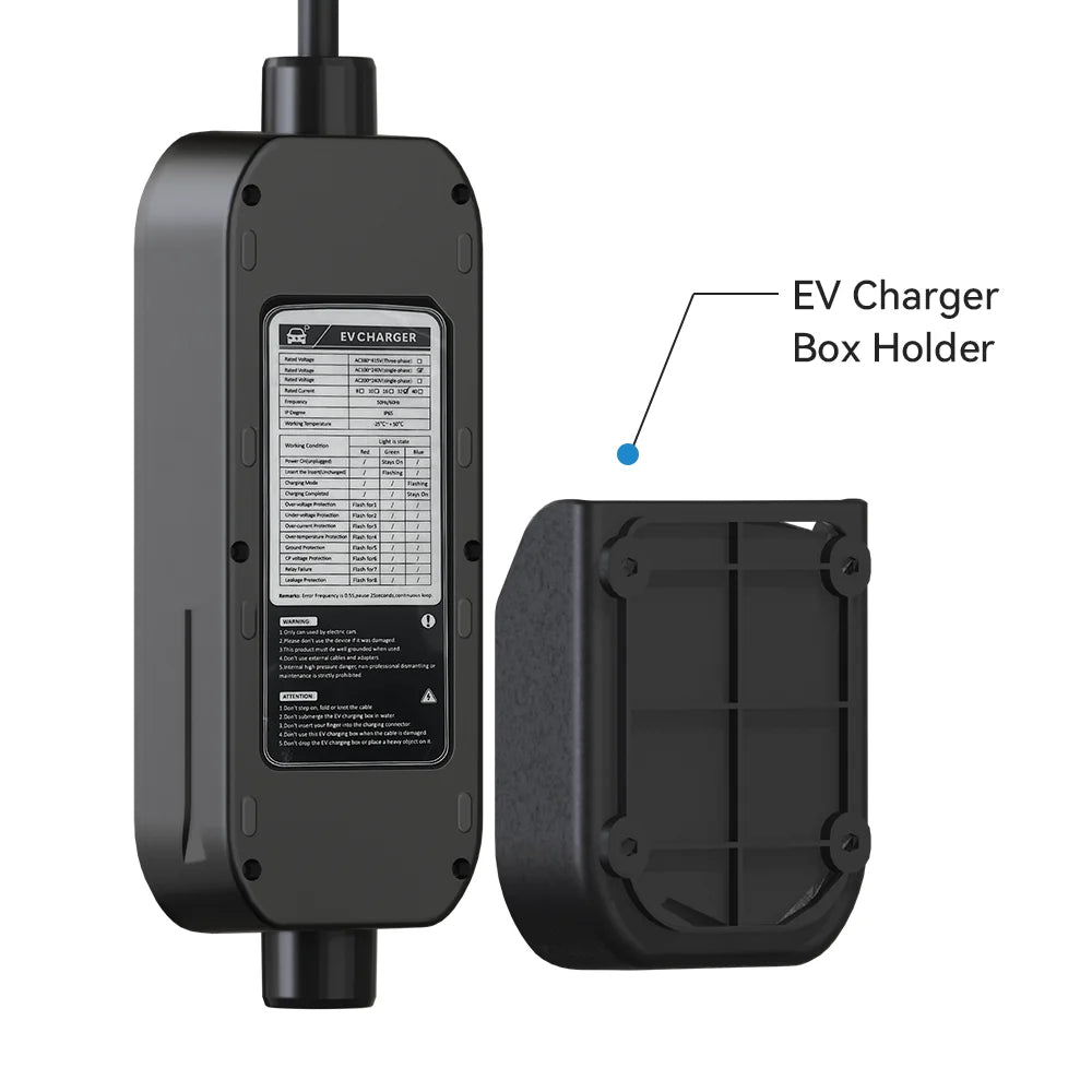Khons 11KW 16A 3-Phase GB/T EV Charger Portable EVSE Charging Box with APP Control 5m TPU Cable For Electric Cars