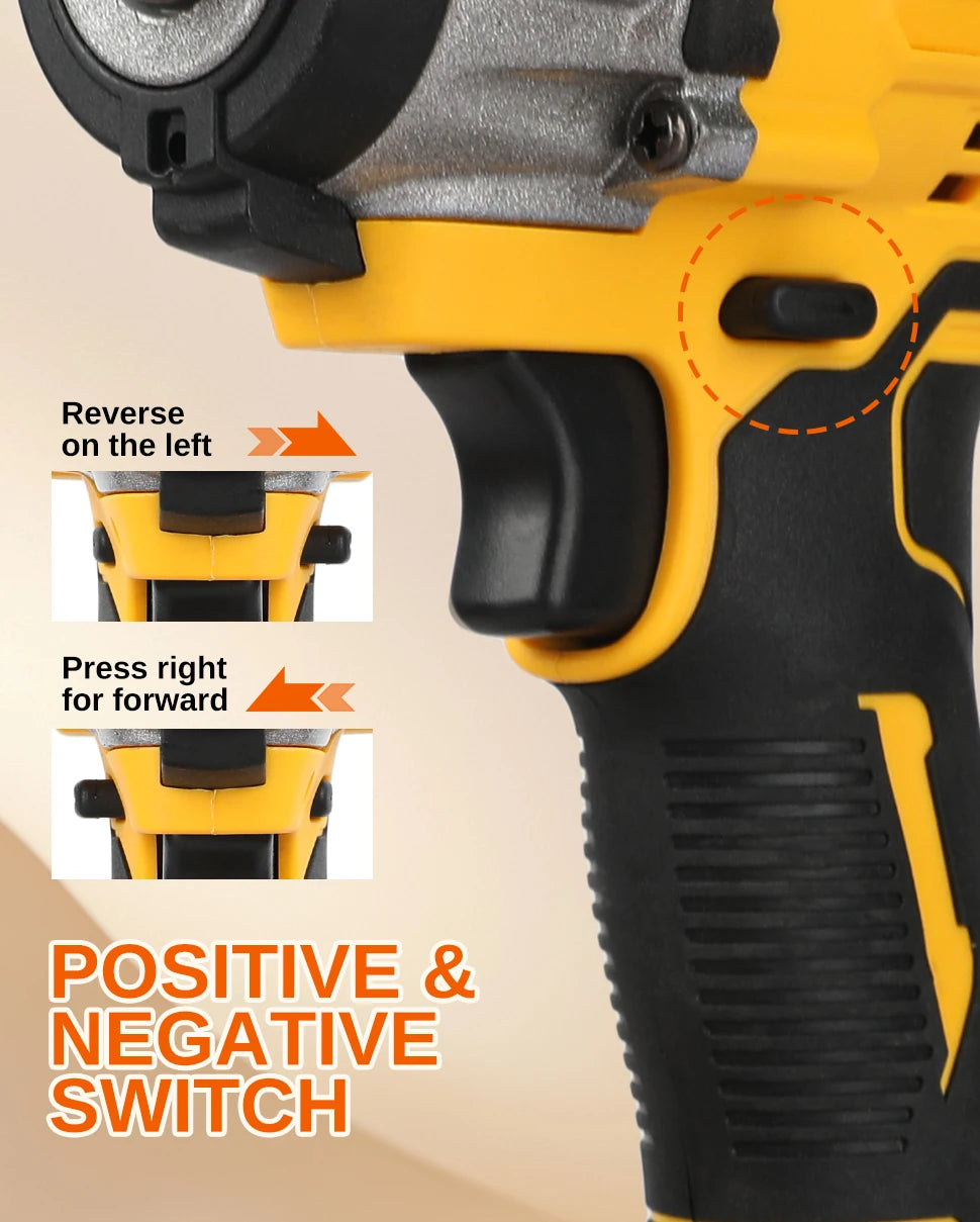 Dewalt DCF922 Brushless Impact Wrench High Torque Cordless Electric Wrench Tire Repair Tool 20V Rechargeable Power Tools