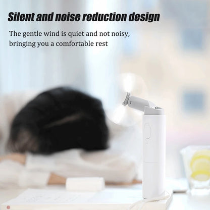 USB Charging Small Fan, Portable Mini Fan, Foldable Outdoor Portable Fan, Suitable for Office, Travel, Camping, and Outdoor Use