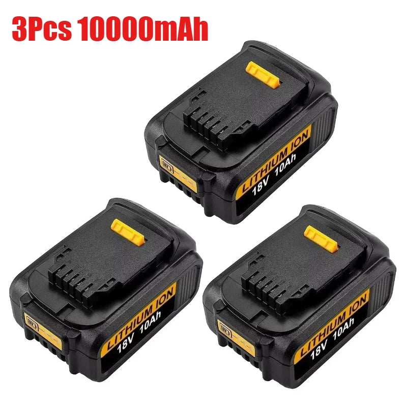 18V 6.0Ah/10.0Ah DCB200 MAX Lithium Battery 18650 for Dewalt DCB606 DCB209 DCB182 DCB205 DCB206 Power Tool Rechargeable Battery