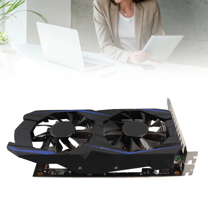 Computer Graphics Card 4GB Graphics Card Lower Working Temperature High Efficiency Low Noise ABS for Dual Fan Desktop Computer