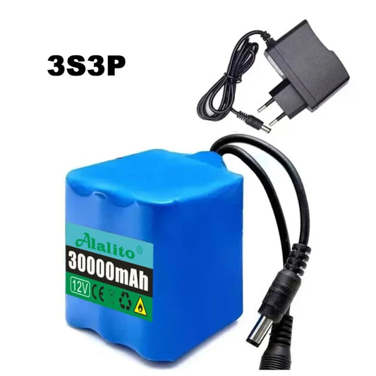 NEW 12V 3S4P 40000mah battery 18650 Li-ion 50Ah Rechargeable batteries with BMS Lithium Battery packs Protection Board +Charger