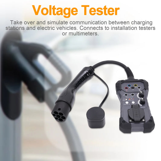 Compatible with Testers, Multimeters, and Oscilloscopes EVSE Tester Adapter, Voltage Tester for EV Charging Station Testing,