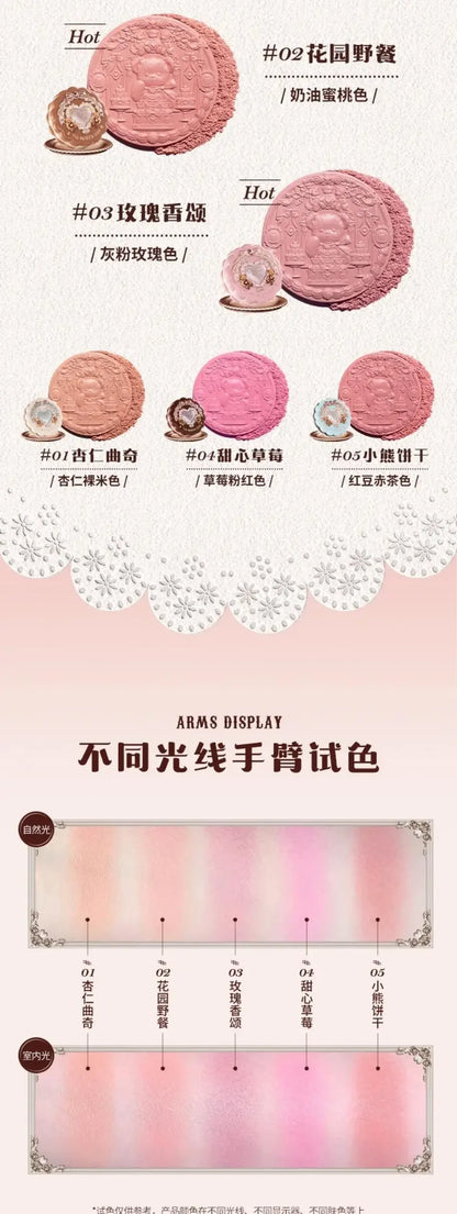 THE SWEETIE BEAR COLLECTION Makeup Gift Set All In Shimmer Eye Shadow Palette Blush Powder Lip Jelly Gift Box