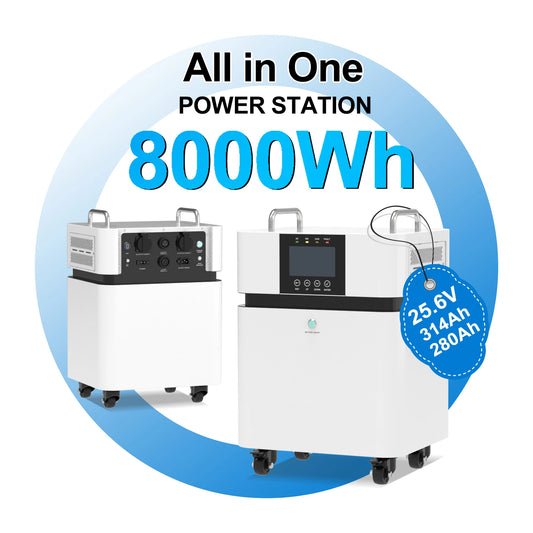 All in One Solar Power System 5kw Inverter and Lithium Battery 5kwh 8kwh 15kwh Portable Power Station Plug and Play Outdoor Use