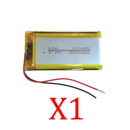 103565 3000mAh 3.7V Polymer Lithium Battery for Power Banks Monitoring Equipment LED Lights Rechargeable Lithium Batteries