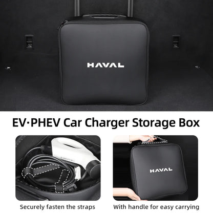 EV Car Charging Cable Storage Box Electric Vehicle Charger Cables Carry Bag For Great Wall Haval F7 H6 H2 H3 H5 H7 2026 H8 H9