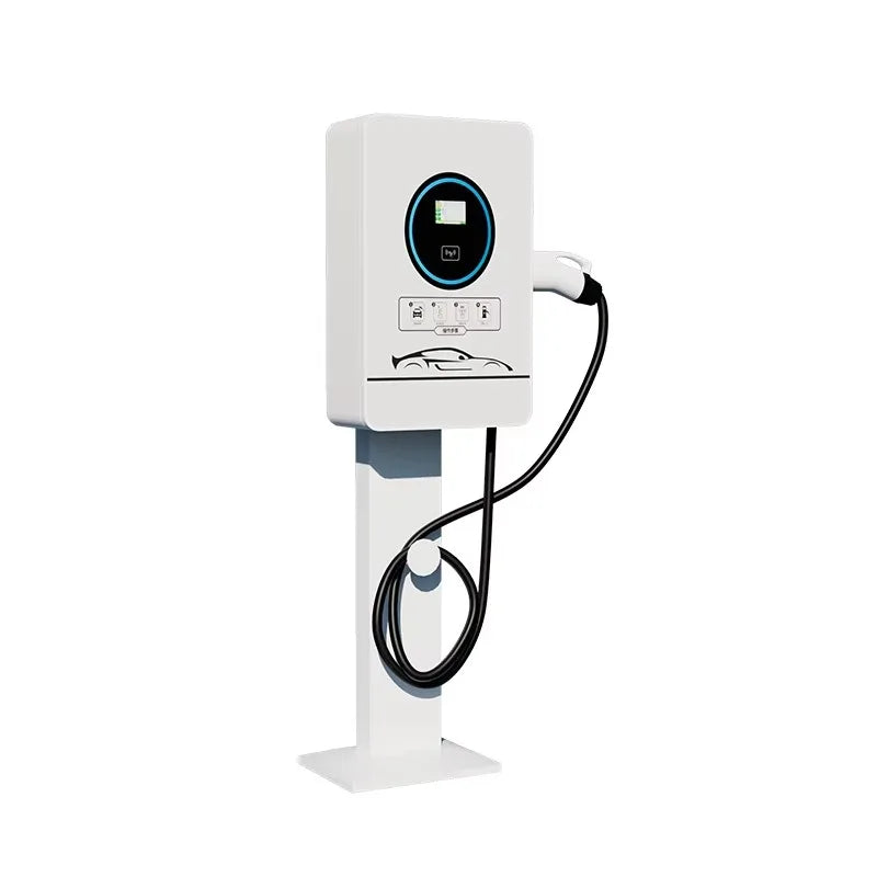 Customized 60kW Dual Gun DC Fast EV Charging Station, High Capacity Commercial EV Car Charger with Touch Screen & Card Swipe