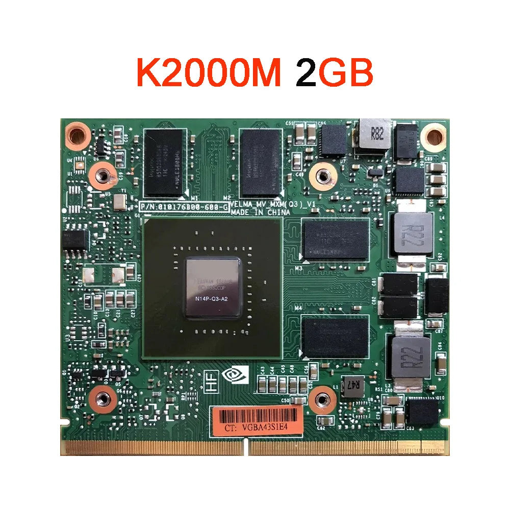 Quadro K610M 1GB K1000M K1100M K2000M K2100M 2GB Video Card K610 K1000 K1100 K2000 K2100 For iMac A1311 A1312 2010 2011
