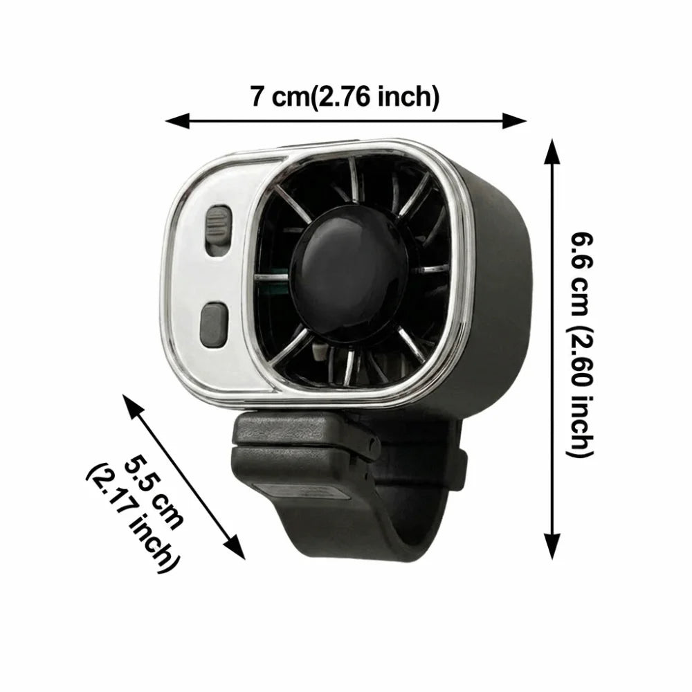 Rechargeable Battery USB Rechargeable Fan Soft Steady Airflow Durable Lightweight Material Portable Mini Fan Clip-On Design