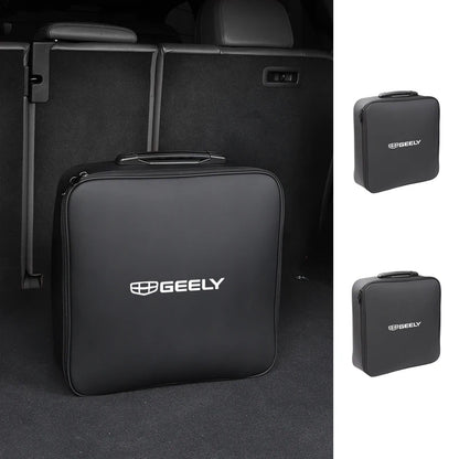 EV Car Charging Cable Storage Box Electric Vehicle Charger Cables Carry Bag For Geely EX2 Atlas SUV Boyue Borui Coolray Monjaro