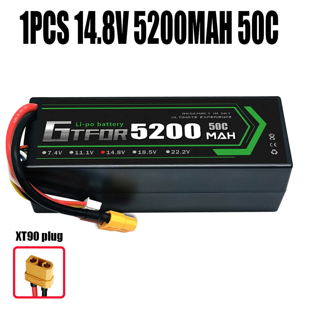 Batteries Lipo 7.4V 11.1V 15.2V 14.8V 22.2V 2S 3S 4S 6S 5200Mah 7000mAh 9200mAh 10000mAh for RC Car Truck Evader BX Truggy