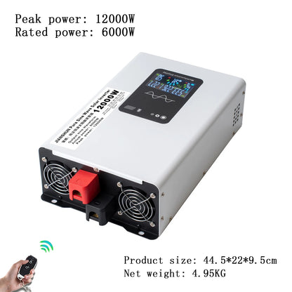 12000W 10000W 8000W Power Pure Sine Wave Inverter 12V 24v 220v 24V 48V 60V 72V To 110v Converter Solar Car Inverters Off Grid