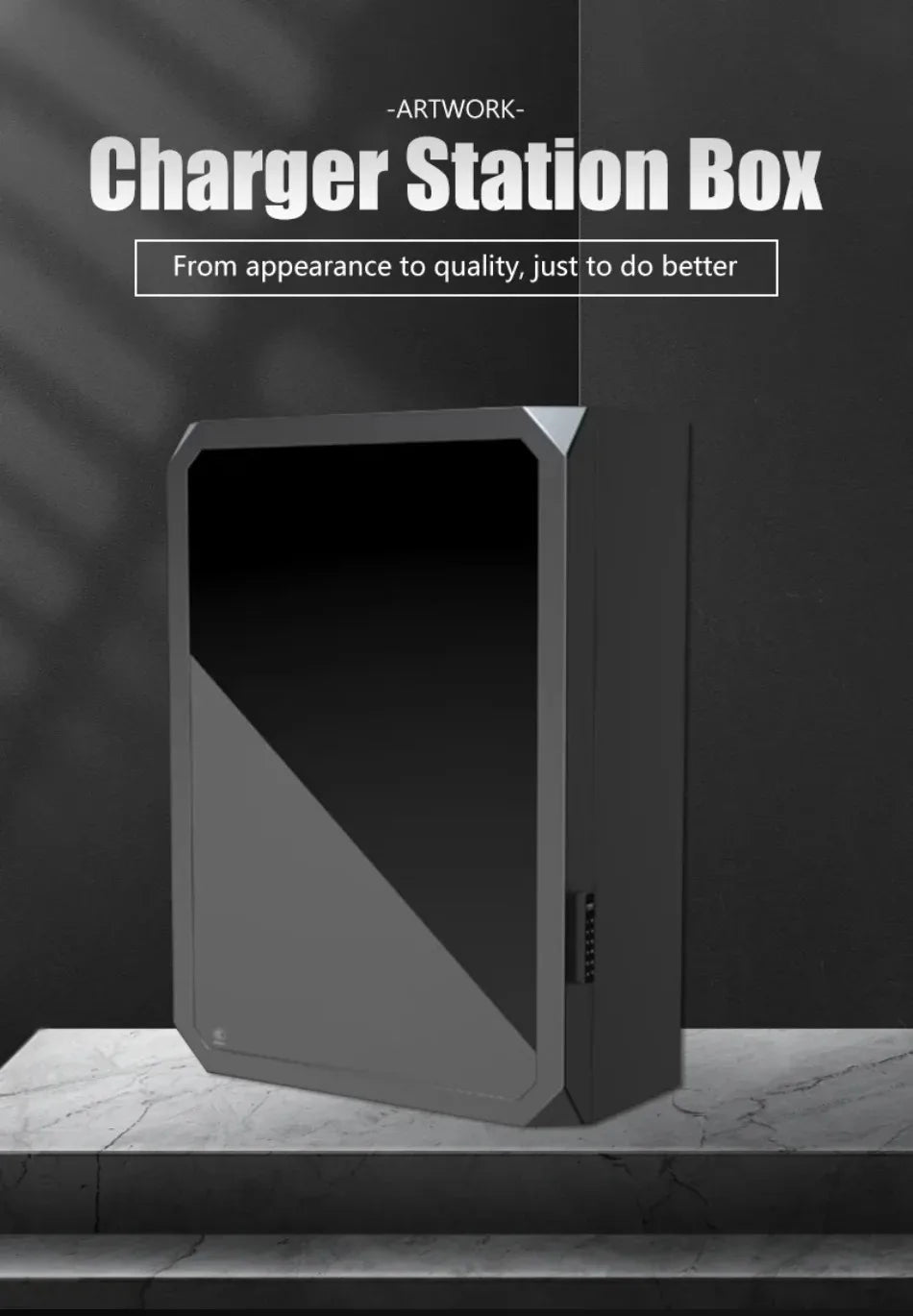 Wall Mount EV Charging Station Box Waterproof Cable Organizer Storage Case Outdoor Indoor Charger Holder for Most EV Chargers
