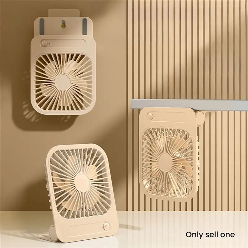 -November USB Rechargeable Portable Fan 180° Adjustable 4-Speed Cool Air Magnetic Thin Air Cooling Fan For Home Office Study