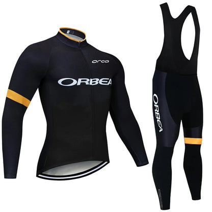 Winter 2025 New Cycling Jersey Team ORBEA ORCA Bike Jacket Pants Men Thermal Fleece Ropa Ciclismo MTB Road Bicycle Clothing