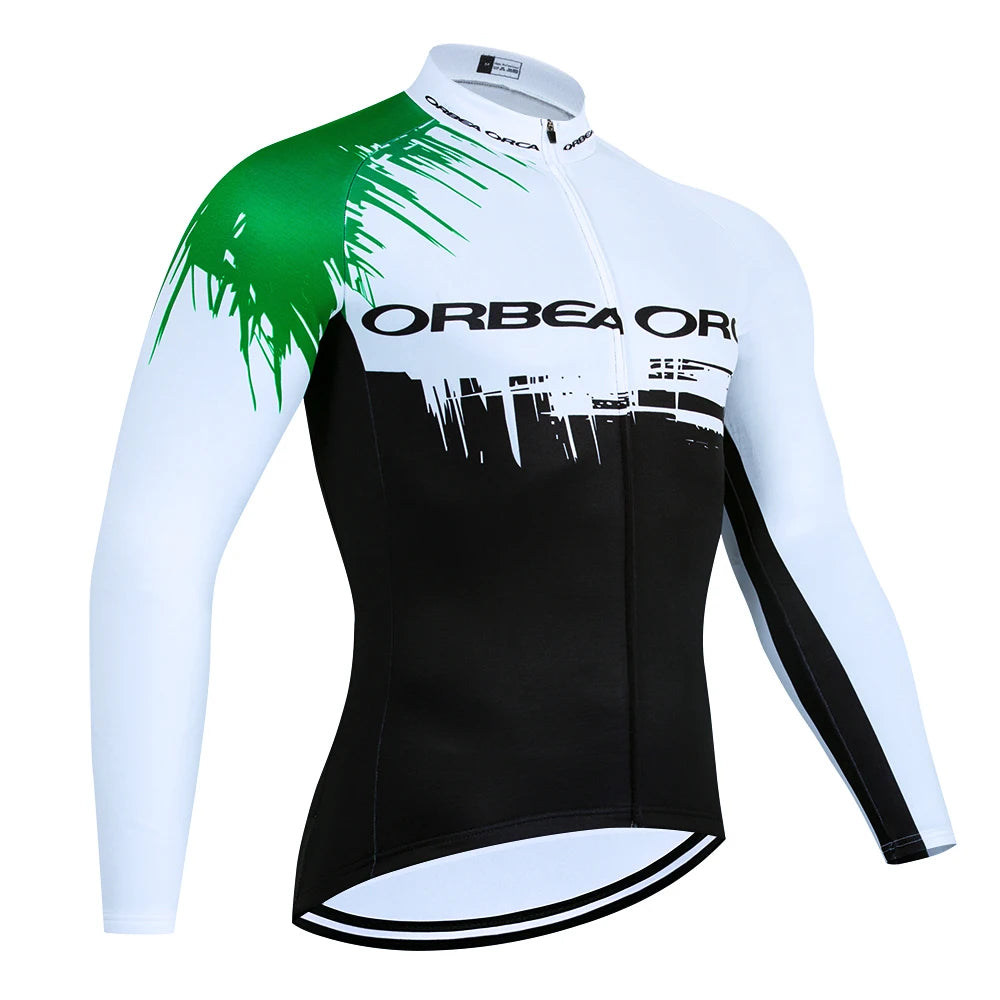 Winter 2025 New Cycling Jersey Team ORBEA ORCA Bike Jacket Pants Men Thermal Fleece Ropa Ciclismo MTB Road Bicycle Clothing