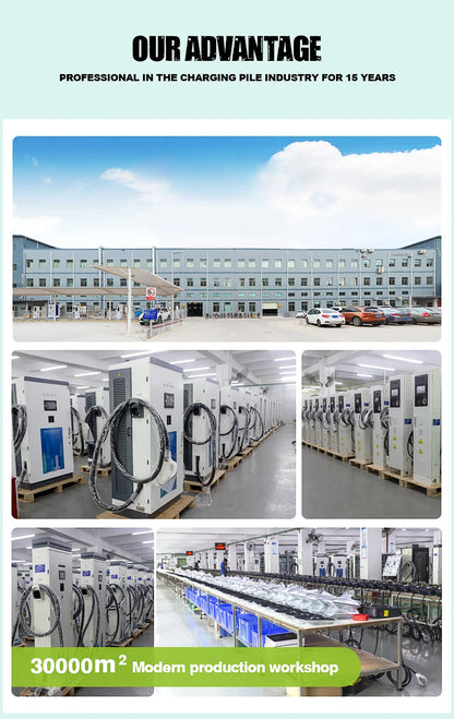 240KW Commercial EV DC Charger Rapid Charging Station for Electric Vehicles Public Parking Highway Rest Areas